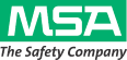 A green and white logo for msa safety company.