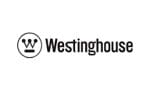 A black and white logo of the westinghouse company.